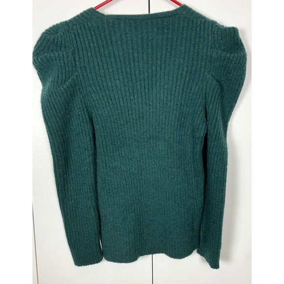 C. Cline Forest Green V-neck Pullover Sweater Size: Small NWT - Picture 5 of 5